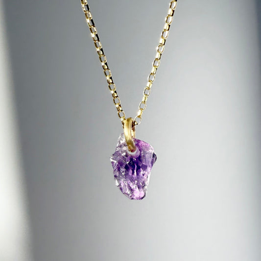 Amethyst Pendant - 9ct Gold