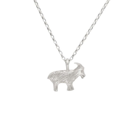 Baby Goat Necklace - Silver